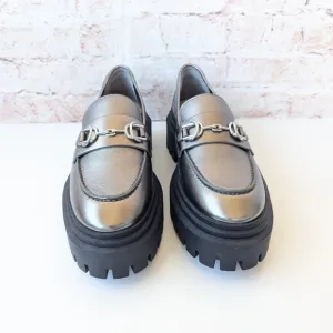 Stuart Weitzman.Owen Chunky Leather Platform Bit Loafers