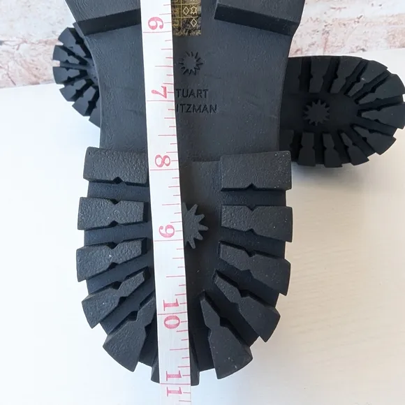 Stuart Weitzman.Owen Chunky Leather Platform Bit Loafers