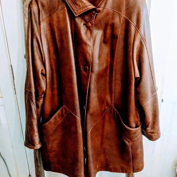 Stunning Vintage 1970's Friitala Leather jacket.