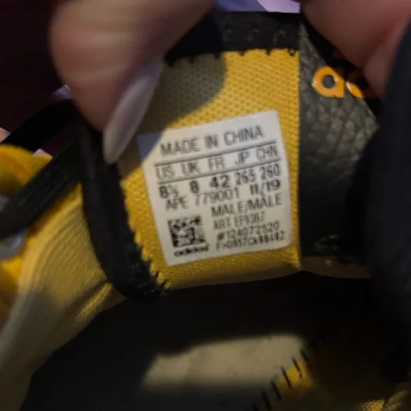 Stylish Black and Yellow Athletic Sneakers