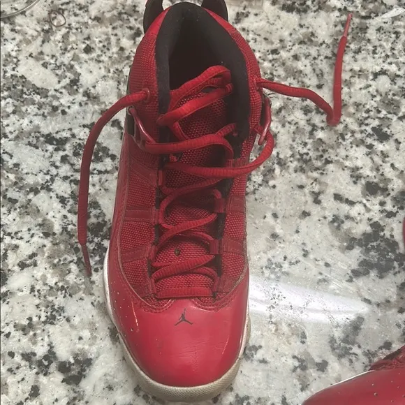 Stylish Red High-Top Sneakers
