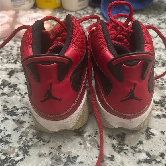 Stylish Red High-Top Sneakers
