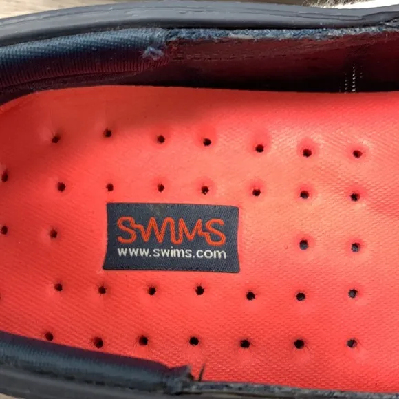 Swims - mens waterproof boat loafers - navy blue - size 8