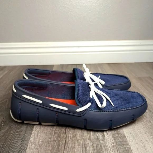 Swims Navy &amp; White loafer slip on boat water washable shoes mens 11