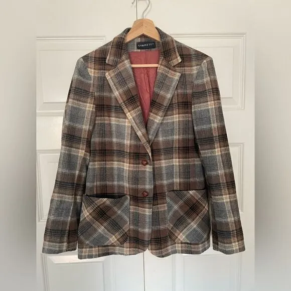 Symmetry Plaid Blazer
