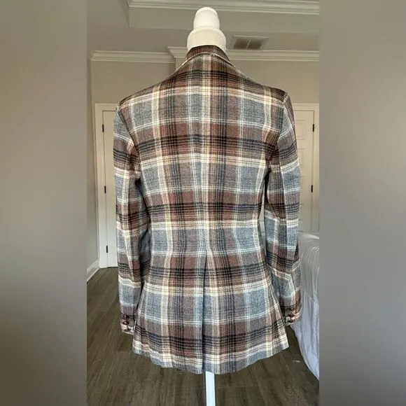 Symmetry Plaid Blazer