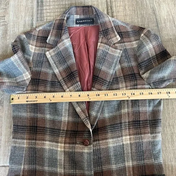 Symmetry Plaid Blazer