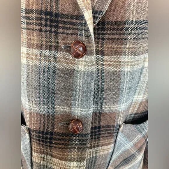 Symmetry Plaid Blazer