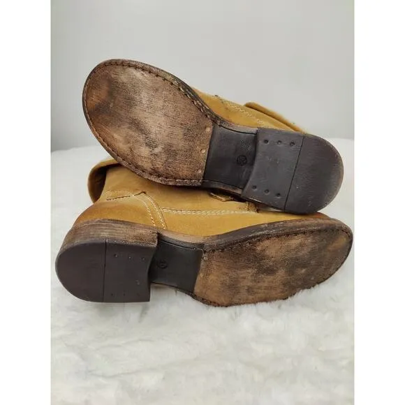 Tan Diba True Brown Shearling Boots Sz 8