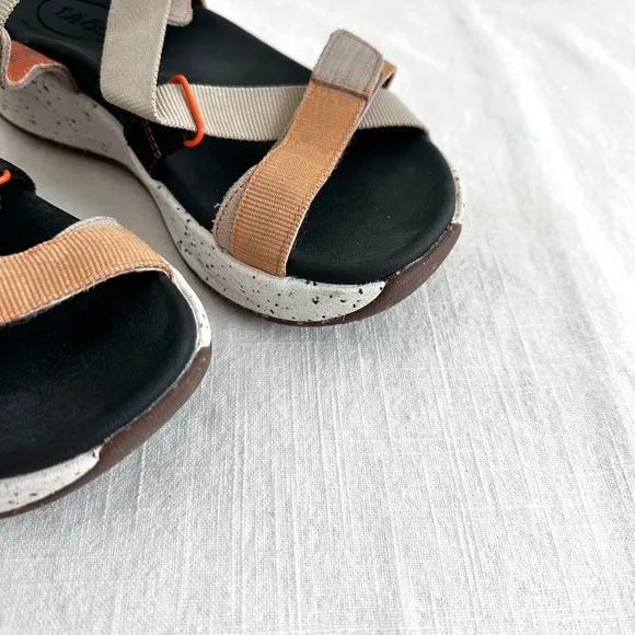 Taos Super Z Women's Water Friendly  Comfort Walking Sandal Tan Multi US 6