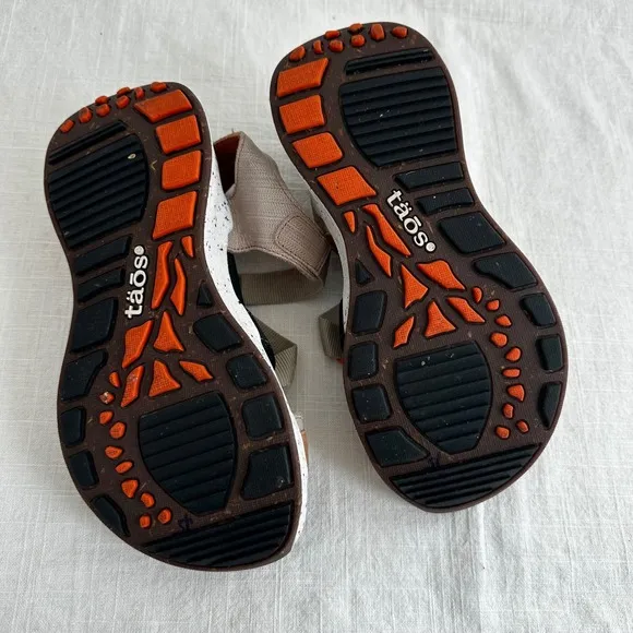 Taos Super Z Women's Water Friendly  Comfort Walking Sandal Tan Multi US 6