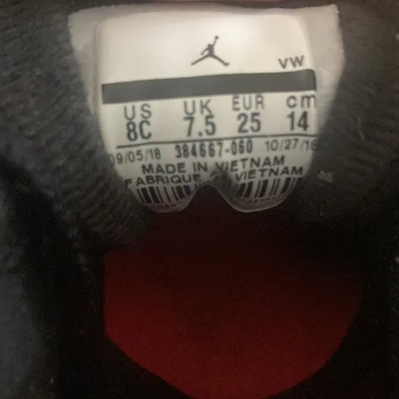 (TD) Air Jordan 6 Retro 'Infrared' 2019 384667-060