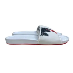 Ted Baker Sauldi 2 Slides Sandals Arch Support Flamingo Print White Men Sz US 13