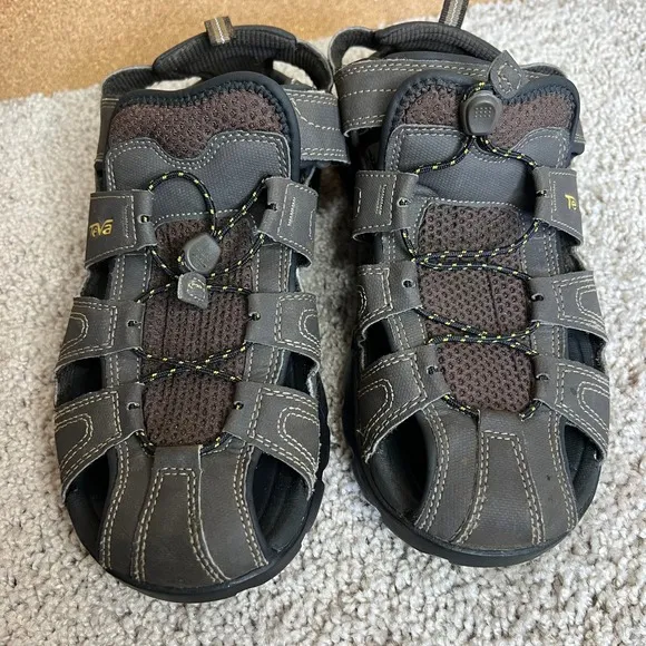 Teva Forebay Water Sandal Mens 9 Brown Adjustable Strap Quick Dry