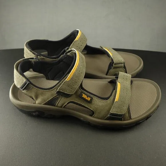 Teva Katavi 2 Cognac Olive Gray Trail Sandals Hiking Water Sport Comfort Size 13