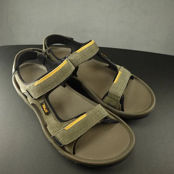Teva Katavi 2 Cognac Olive Gray Trail Sandals Hiking Water Sport Comfort Size 13