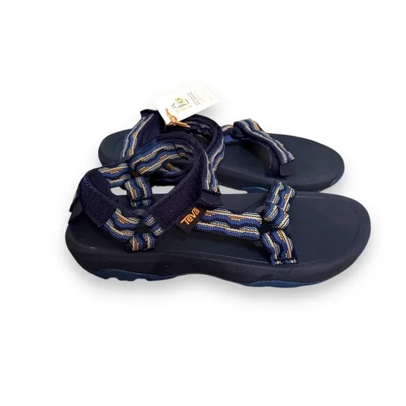 Teva Kid's Hurricane XLT 2 Sport Sandals in Navy Blue‎ Pattern Sz 2 NEW