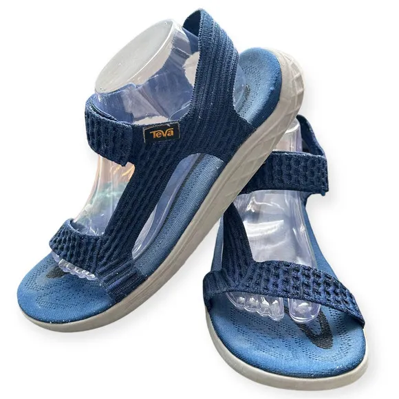 Teva Men Terra Float 2 Knit Universal Sandals Blue Gray Size 11