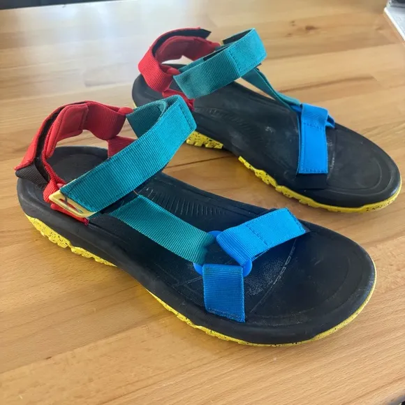 Teva Men’s 8 Colorful Outdoor Hiking Sandals Hurricane Velcro Water Shoes