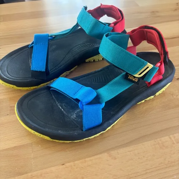 Teva Men’s 8 Colorful Outdoor Hiking Sandals Hurricane Velcro Water Shoes