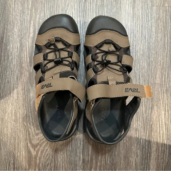 Teva Men’s Flintwood Outdoor Water Shoes Sandals in Brown Black Colors sz US 8