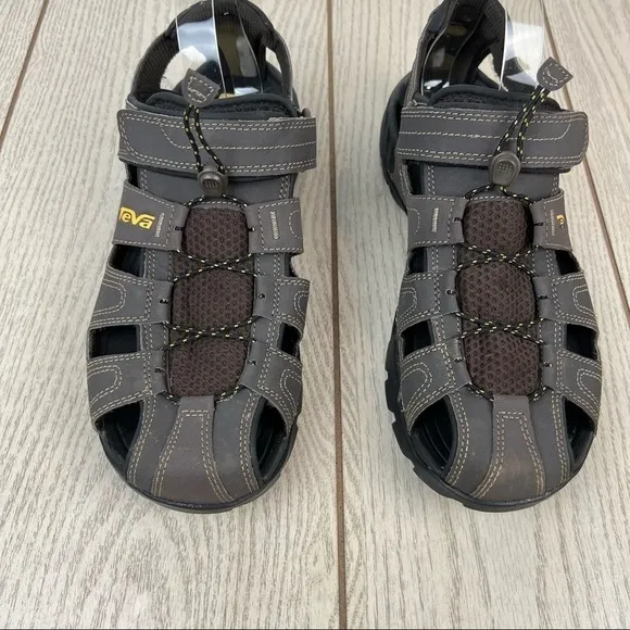 Teva Men’s Forebay Closed Toe Sandals US11 Turkish Coffee Brown $180
