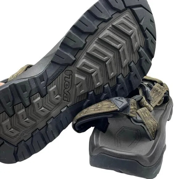 Teva Men's Terra Fl 4 Brown Madang/Olivel Webbing Water Sports Sandals Sz 13