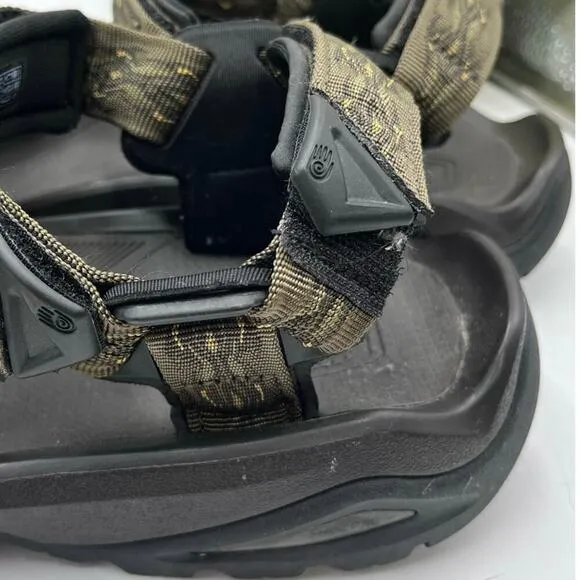 Teva Men's Terra Fl 4 Brown Madang/Olivel Webbing Water Sports Sandals Sz 13