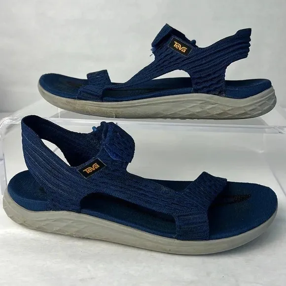 TEVA Navy TERRA FLOAT 2 KNIT Evolve Universal Strap Sandals 1091592 Men's Size 9
