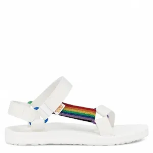 Teva Original Universal Pride White Rainbow Sandals Size 13