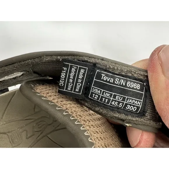 Teva Sandals Deacon Sport Hiking Walking Water Shoes 6968 Mens 12 Shoc Pad NEW