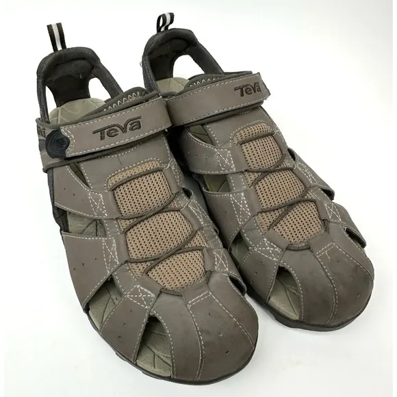 Teva Sandals Deacon Sport Hiking Walking Water Shoes 6968 Mens 12 Shoc Pad NEW