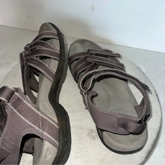 Teva Tirra Women's Plum Grey Truffle Water Sandals Strappy Size 8