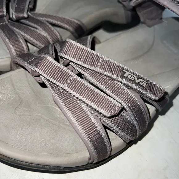 Teva Tirra Women's Plum Grey Truffle Water Sandals Strappy Size 8