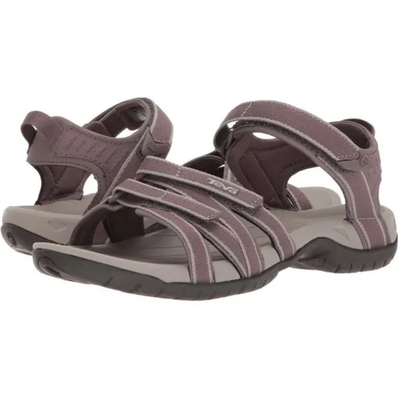 Teva Tirra Women's Plum Grey Truffle Water Sandals Strappy Size 8