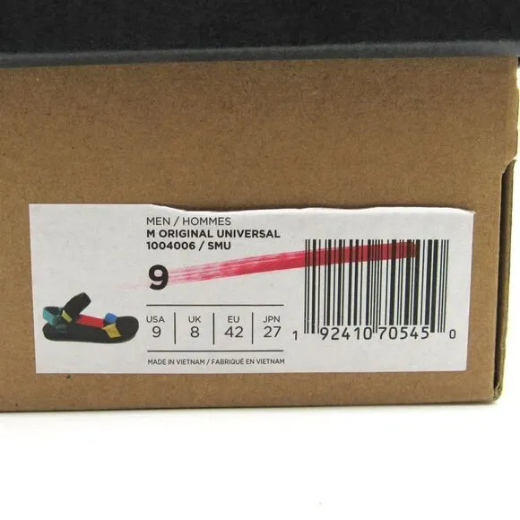 TEVA MEN'S ORIGINAL UNIVERSAL SANDALS IN MULTICOLOR SZ 9
