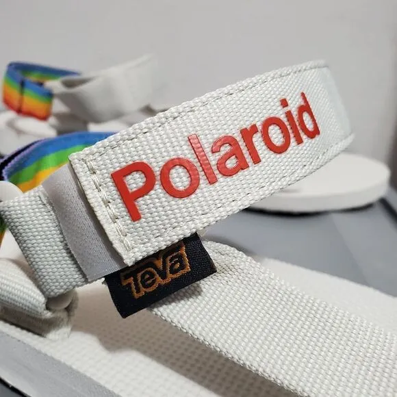Teva Polaroid Mens Sz 12 Sandals Light Gray (1125392) Hike Camp Water Adjustable