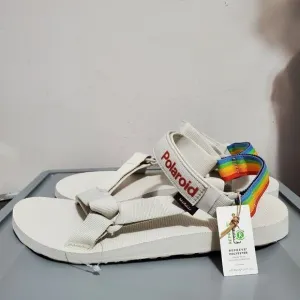 Teva Polaroid Mens Sz 12 Sandals Light Gray (1125392) Hike Camp Water Adjustable