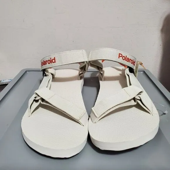 Teva Polaroid Mens Sz 12 Sandals Light Gray (1125392) Hike Camp Water Adjustable