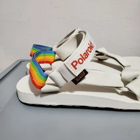 Teva Polaroid Mens Sz 12 Sandals Light Gray (1125392) Hike Camp Water Adjustable