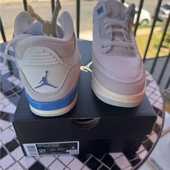 The Air Jordan 3 Retro “Lucky Shorts” (Hydrogen Blue)  Size 2.5Y