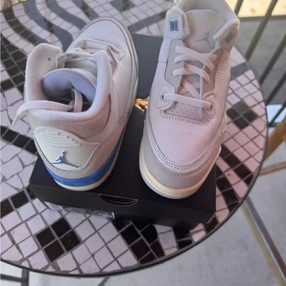 The Air Jordan 3 Retro “Lucky Shorts” (Hydrogen Blue)  Size 2.5Y