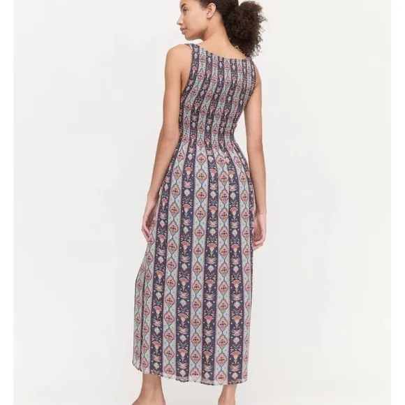 The Cosima Nap Dress in Navy Emma Stripe