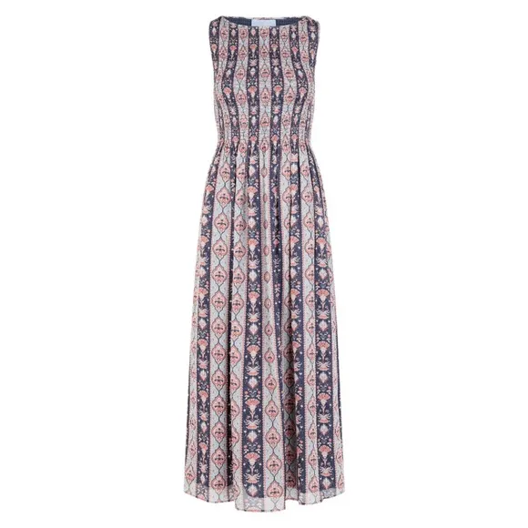 The Cosima Nap Dress in Navy Emma Stripe