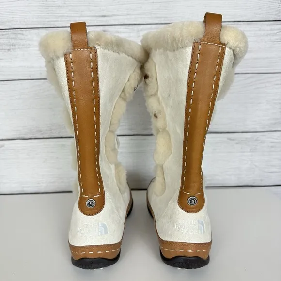 The North Face Abby IV Primaloft 200 Gram Insulation Beige Brown Suede Boot Sz 7
