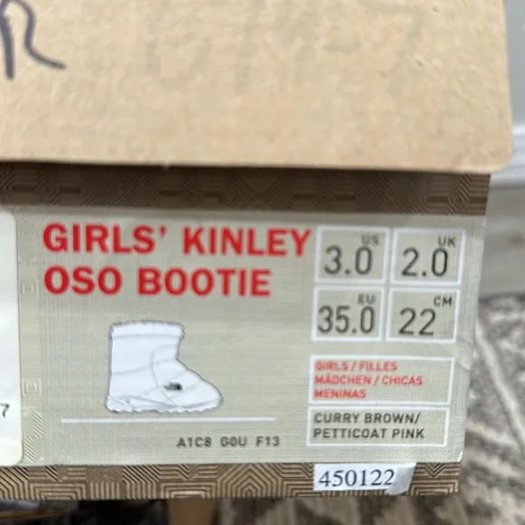 The North Face Girls Suede Waterproof Boots Chestnut Hot Pink Size 3