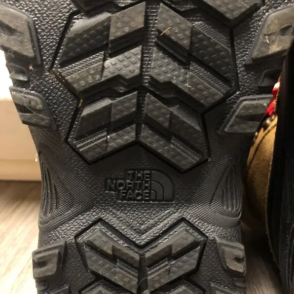 The North Face Kid's Size 3 Snow Boots Suede Waterproof Insulated Hiking Shoes