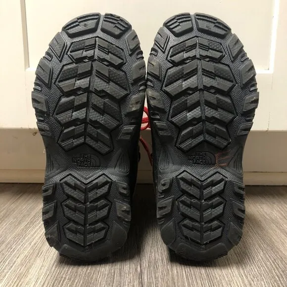 The North Face Kid's Size 3 Snow Boots Suede Waterproof Insulated Hiking Shoes