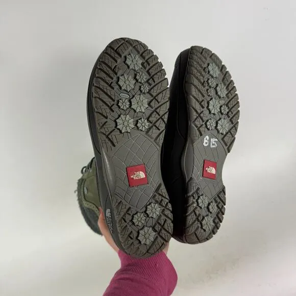 The North Face Shellista II Snow Boot Women's 10 Green Round Toe Waterproof
