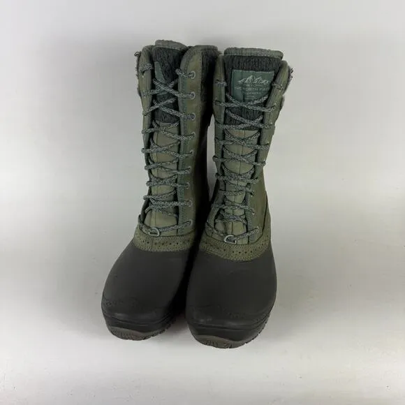 The North Face Shellista II Snow Boot Women's 10 Green Round Toe Waterproof